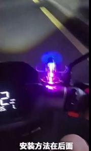 AKSESORIS MOTOR MODEL PESAWAT KINCIR ANGIN LED LAMPU UNIVERSAL MOBIL/HELM/SEPEDA MOTOR TANPA BATRE DENGAN DINAMO PUTER UNIK HIASAN UNIK