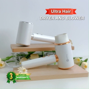 POWERPH Hair Dryer Blower Nozzle And Double Temperature Multi Wind Power With LED Light Inside For Fast Drying