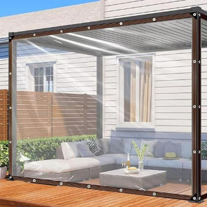 Transparent Waterproof Cloth Rain Proof Film Outdoor Tarpaulin Terrace Succulent Plant Insulation Tent Balcony