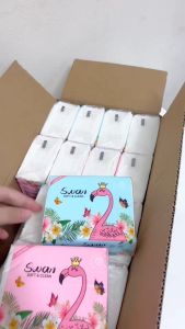 🌷 สุ่มสี กระดาษทิชชู่ พกพาสะดวก 1ลังมี 40ห่อ ทิชชู่ 1ห่อ 210แผ่น