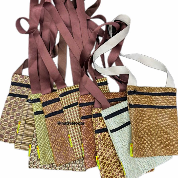 Banig Bag Native Slingbag Ipad Bag Local Souvenir Bag Double Zipper  Shoulder Bag Banig Sling Bag Lazada PH
