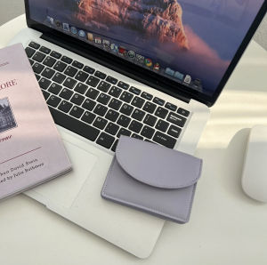 Ví Da Cho Nữ Phong Cách Hàn Quốc INS Đa Năng Màu Trơn Đơn Giản Di Động Nhỏ Gọn Học Sinh Từ Tính Ví Đựng Giấy Tờ