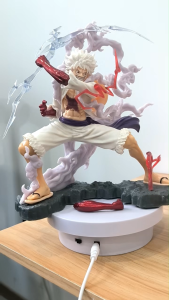 (Malay spot) One Piece Nika Wink Lightning Fifth Gear Sun God Nika Luffy Second Dimension ornaments Figure Anime Model Doll Toy Car Figure Childrens Plastic Gift Statue Mainan Budak Lelaki