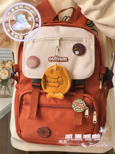 Retro High Capacity Double Shoulder Computer Backpack for Men And Women Suitable for High School Students Korean Style School Bag