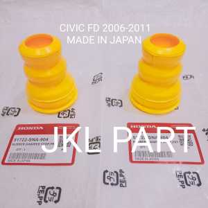 KARET RUBBER STOPPER SHOCK BREAKER DEPAN CIVIC FD 2006 2007 2008 2009 2010 2011 51722-SNA-904 2PCS