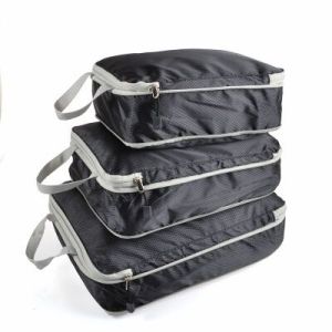 3PCS Compression Packing Cubes Expandable Storage Travel Luggage Bags Organizer