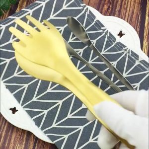 Newyorkbigsale ที่คีบสแตนเลส ที่คีบอาหาร สีทอง สีเงิน No.Y1174