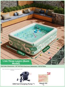 JIHU | Inflatable Thickened Slide Swimming Pool