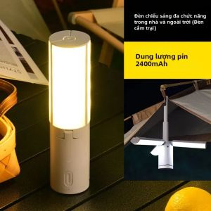 Đèn Lồng Cắm Trại Gấp Gọn Có Thể Sạc Lại - Đèn Chiếu Sáng Khẩn Cấp Ngoài Trời Di Động 3 Chế Độ Có Thể Điều Chỉnh Độ Sáng