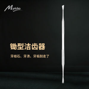 Myricko | 8pcs Stainless Steel Dentist Clean Tools Dental Mirror Double Probe Sickle Hoe Tooth Cleaner Tool Tooth Care Tool Kit