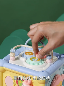 Dimoarch 6-In-1ลูกบาศก์ของเล่นเด็กหัดเดินไฟน์ทอยเรียนรู้ได้อย่างรวดเร็วลูกบาศก์ของเล่น