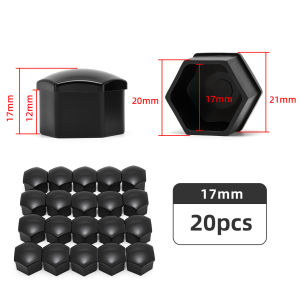 RYSJM | 20 Chiếc Nắp Chụp Ốc Bánh Xe Ô Tô 17/19/21mm Chống Gỉ Bảo Vệ Trang Trí Ngoại Thất Nhựa