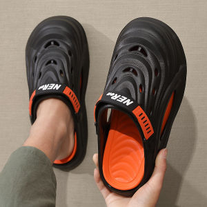 Anti-Odor Thick Bottom Sports Mens Sandals Summer Outdoor Wear Slip-On Comfortable Breathable Wear-Resistant Clog Shoes