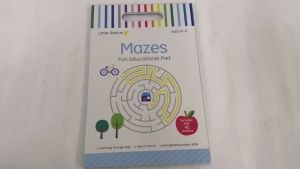 Little Genius Mazes Fun Educational Activity Book For Kids With Stickers (Ages 4-5)