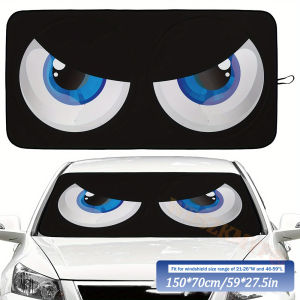 Devils Eyes 70x150cm Cartoon Car SunShade Windscreen Front Window Visor Sun Visor Solar Protect Car accessories