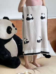 ผ้าห่มป่าแพนด้าฤดูร้อนแบบพิเศษผ้าห่มโซฟาผ้าห่มส่วนบุคคลผ้าห่มนอนผ้าห่มเย็นแบบลำลองผ้าห่มผ้าขนสัตว์ผ้าห่มปรับอากาศผ้าห่มสำหรับนอนหลับพักผ่อน