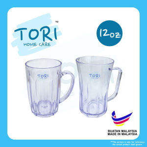 TORI HOME Mug 12oz 355mL | AS Plastic Cup | BPA FREE | Plastic Drink Cup Tumbler | Gelas Minum | Cawan Plastik | Cawan Murah | Cawan Kedai Kopi