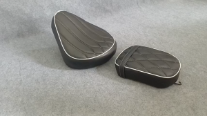 Yên Honda Rebel 300-500CC viền trắng combo trước sau