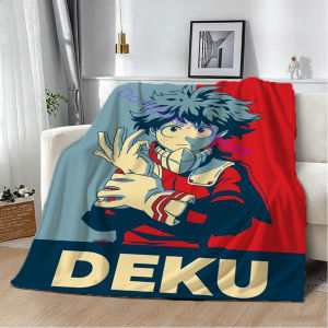 Bandai | Anime My H-Hero A-Academia Movie Flannel Blanket Soft Throw Art For Home Decor Bedroom Sofa Naps Picnic Gifts Halloween Present