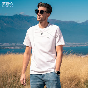 Enjeolon | Irregular Stitch Short Sleeve T-shirt Summer Casual Half Sleeve