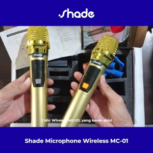 Mikrofon Nirkabel Profesional UHF & Mikrofon Dinamis Genggam Isi Ulang Bluetooth MC-01