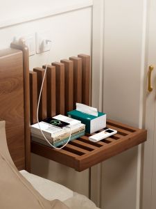 ZHUSHANXIA | Foldable Creative Storage Shelf Wall-mounted Suspended Bedside Table Small Size