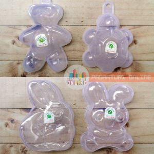 Cetakan Agar-Agar KELINCI / KELINCI DUDUK / PANDA / KURA-KURA Puding Jelly Nasi Bento Karakter