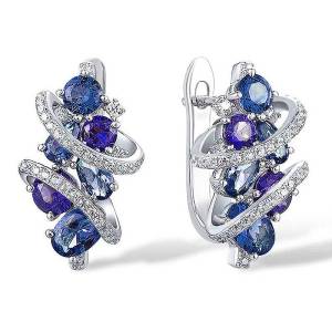 Huitan Delicate Design Women Hoop Earrings Elegant Party Wedding Lady Charming Accessories Inlaid Shiny CZ Trendy Chic Jewelry