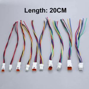2P 3P 4P 6P 8P 22AWG Waterproof Wire Connector Plug Male Female Socket With 20cm Cable JST JWPF Electronic Connector Wire