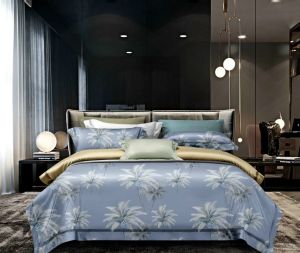 [Chăm sóc giấc ngủ] Trọn bộ chăn ga gối lụa tencel than hoạt tính cao cấp mát mịn thấm hút mồ hôi bộ 5 món gồm chăn chần bông HCM