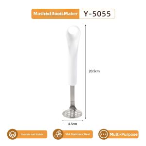 Food Grade Stainless Steel Potato Masher Baby Food Tool Home Use Kitchen Hand Operated Muddler Grinder