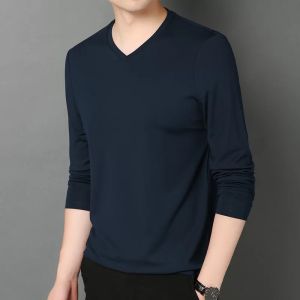 JIFANPAUL | Long Sleeve T-Shirt Slim Fit V-Neck Underwear