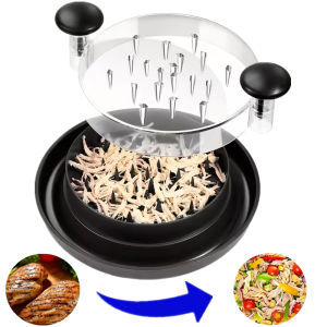 Large Chicken Breast Shredder Tool Visible Lid Meat Grinder For Chopping Chicken Beef  Cabbage Vegetables Rotating Kitchen Tool