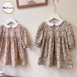 VÁY BÉ GÁI DÀI TAY NHUNG TĂM MỀM -MT2239