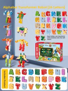 FUZAO | Educational Digital Transforming Toy 5 Assembling Robots 7 Blocks