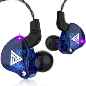 QKZ AK6 Wired Earphones 3.5mm Jack HiFi Bass Noise Cancelling Headphones with Microphone for Phone Computer Gaming
