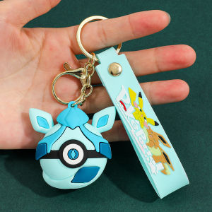 Poké Ball Keychain Heavy Duty Metal Pokémon Ball Keychain Anime Collectible Key Ring for Car Keys Bag Charm Gift