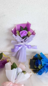 (Ready Stock) Buket Single/ Buket Single Rose/ Buket Bunga Mini / Buket Mini/ Buket Single/ Buket Mawar Buket Bunga Artificial 1 tangkai // Buket Murah // Buket Simple // Hadiah