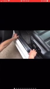 Car Carbon Fiber sticker Car Door sticker Rubber Door Sill Protection Sticker Anti-collision Sticker