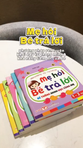 Fahasa - Sách - Rèn Luyện IQ-EQ-CQ Cho Bé - Mẹ Hỏi Bé Trả Lời - Bé Thông Minh Học Cùng Mẹ - 1-2 Tuổi - Bìa Cứng