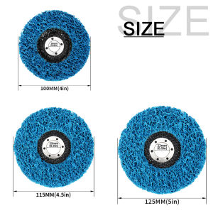4/4.5/5 Inch Poly Strip Wheel Disc Coral Disc Paint Rust Remover Disc for Angle Grinder Coating Quick Abrasive Stripping Wheel