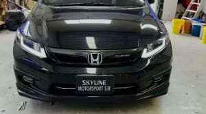 Honda Civic FB Head Lamp Projector DRL Led Black 100% Taiwan 2012 2013 2014 2015