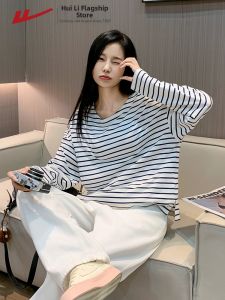 Warrior | Stripe Design Loose Fit Long Sleeve T-Shirt