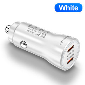 75W USB C Car Charger Dual Ports Type C In Car Fast Charge Adapter For iPhone Xiaomi Samgsung Car Phone Charger