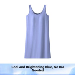 UPcosy | Padded One-Piece Modal Ice Silk Camisole Dress