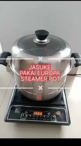 EUROPA STEAMER POT STAINLESS STEEL 28 CM 30cm & 32cm PANCI DANDANG EUROPA PREMIUM