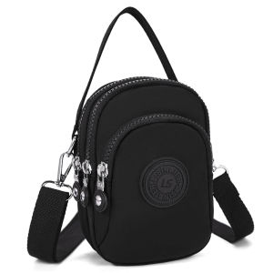 Túi Đeo Vai Vải Oxford Chống Thấm Nước Nhỏ Cho Phụ Nữ Túi Đeo Chéo Đơn Vai Mới 2024 Túi Xách Vải Canvas Nhỏ Cho Mẹ