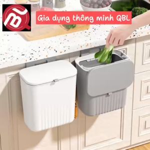 Thùng rác 12L nắp lật gắn tường tiện dụng cho nhà bếp và nhà vệ sinh