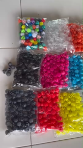 สต็อปเปอร์ ขายส่ง (100 ชิ้น) ล็อคเชือก เม็ดกันหลุด ตัวปรับสายเชือก ทรงกระบอก 1.7cm Rope Stopper Lock