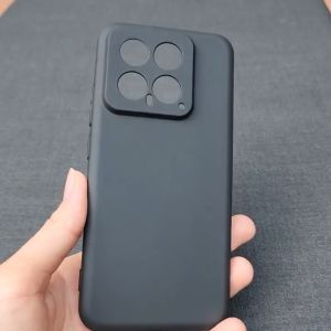 Ốp Lưng Dẻo Chống Bẩn Xiaomi 14 Xiaomi 14 Pro/ Xiaomi 14T/ Xiaomi 14T PRO/ Redmi Note 13 Pro 5G/  Redmi Note 13 4G Nhám Mịn Không Bám VÂN TAY TPU ĐEN Có Gờ Bảo Vệ Camera